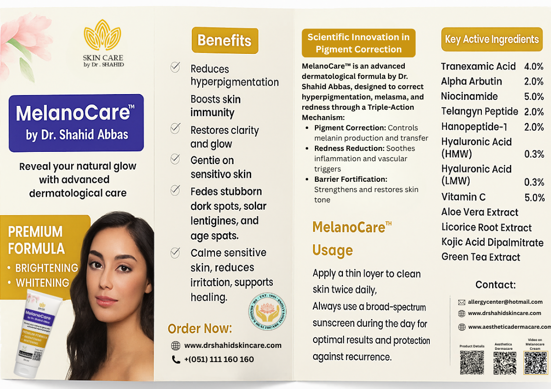 Melanocare cream Brochure Melanocare Cream brichure
